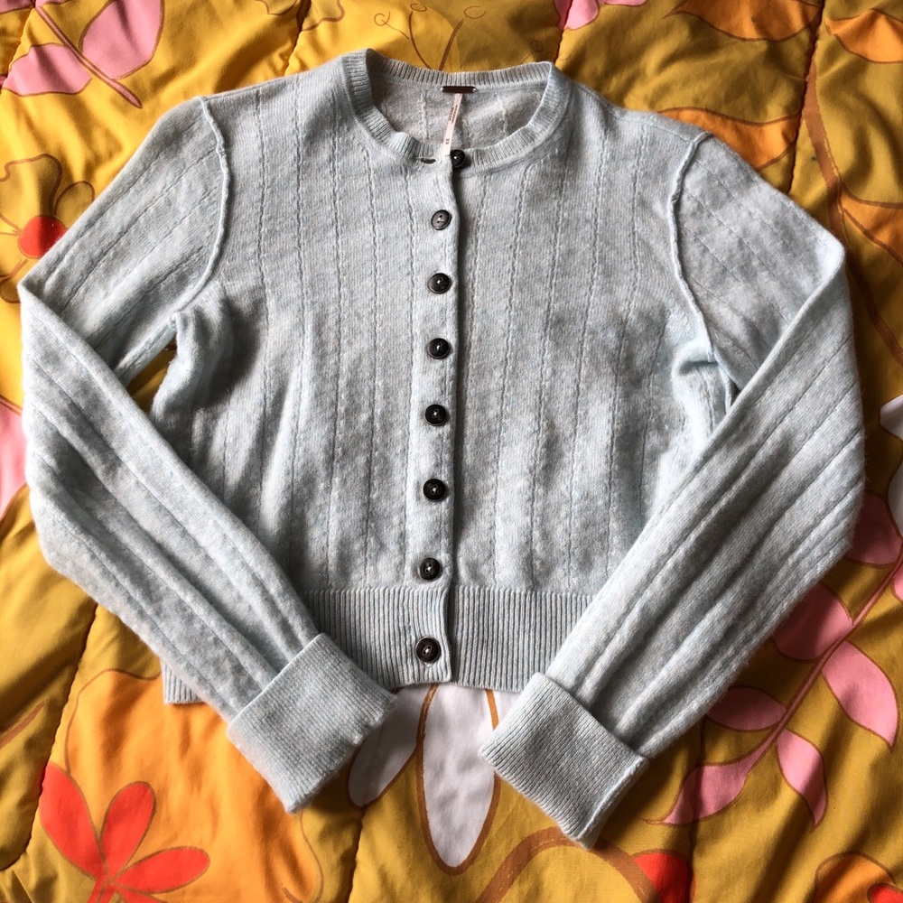 🆕Free People Cashmere Button Down Cardigan